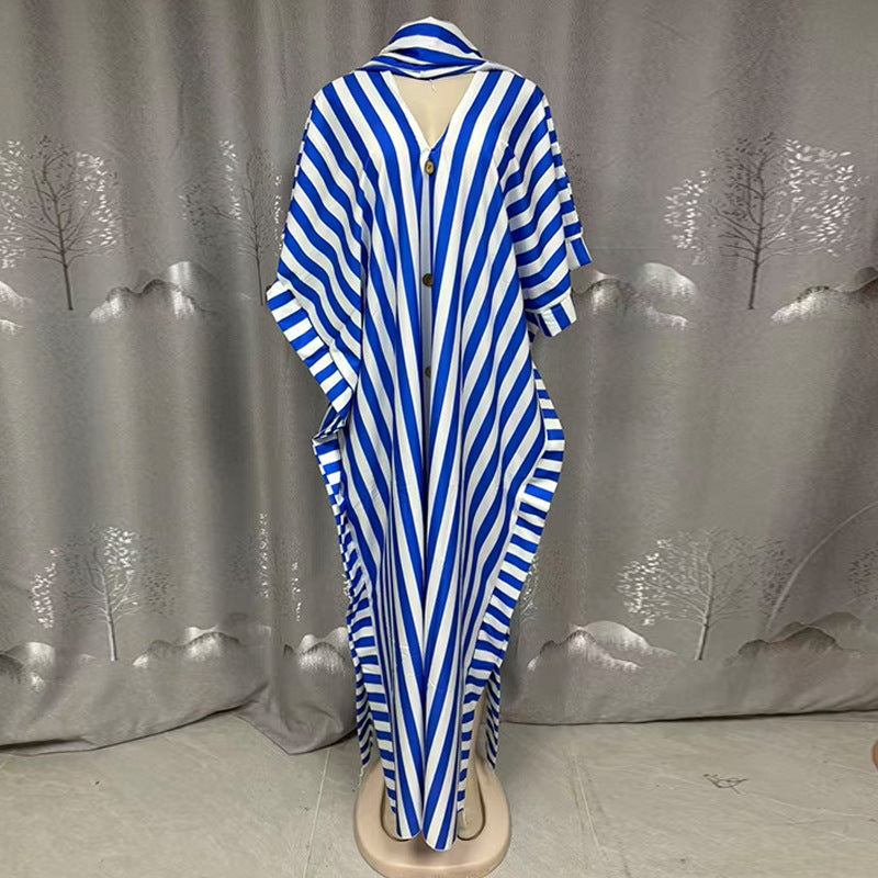 Casual Loose-fitting Dress African Style Plus Size Fashionable Long