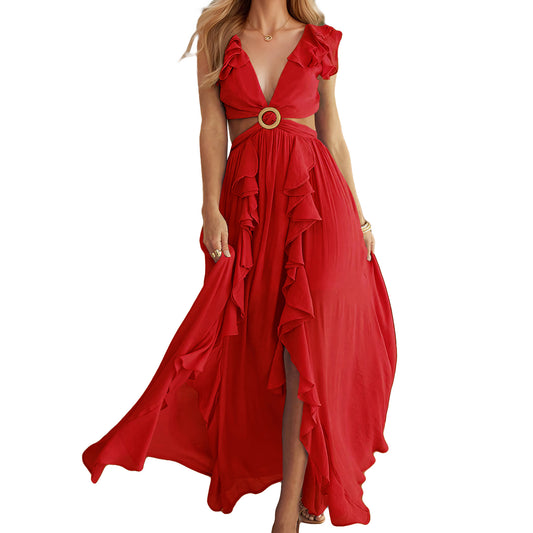 Figurbetontes rückenfreies Kleid für Damen