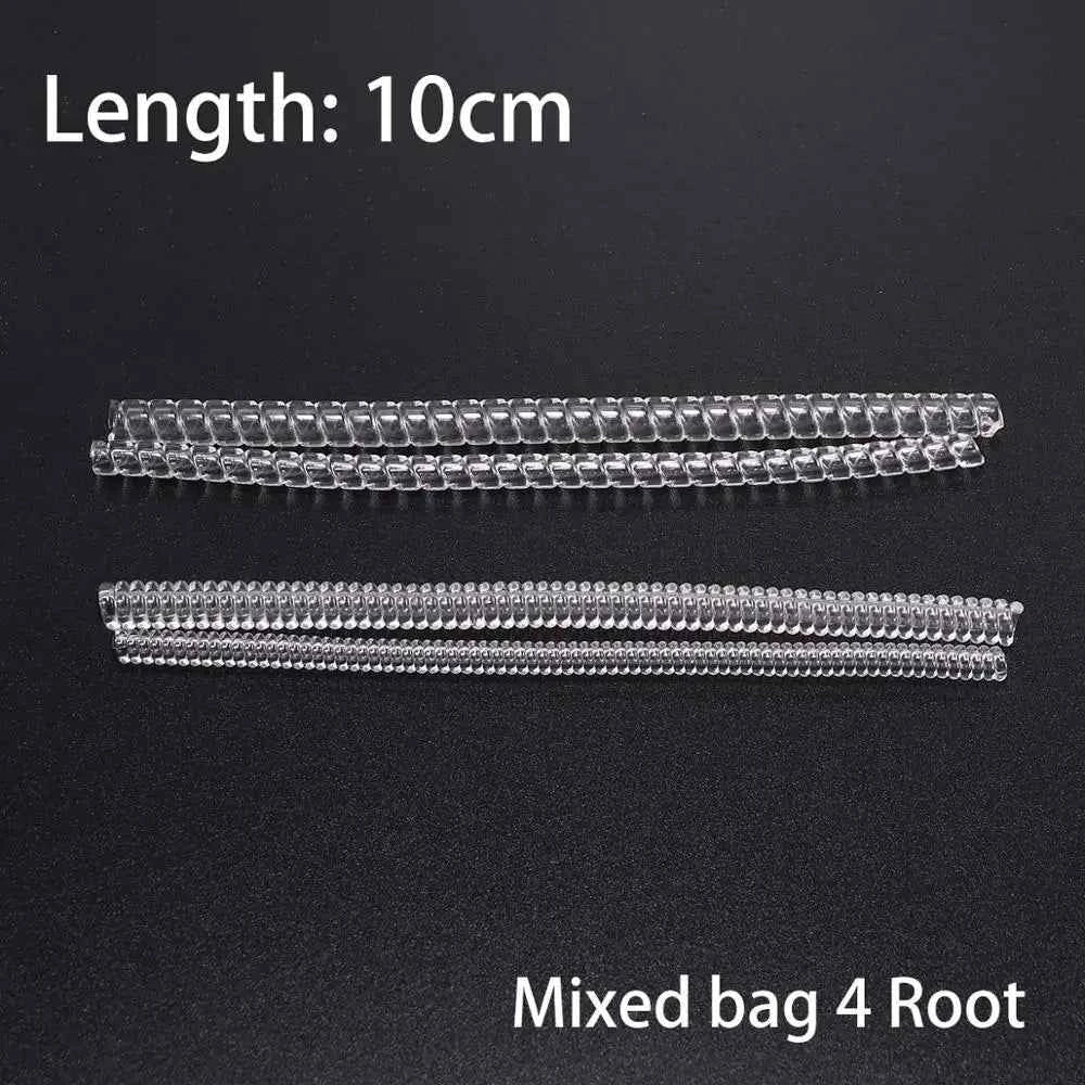 4pcs/lot Transparent Spiral Based Ring Tools Spring Coil Ring Size Adjuster Guard Tightener Reducer Resizing Tool For Jewelry - Shoppiline