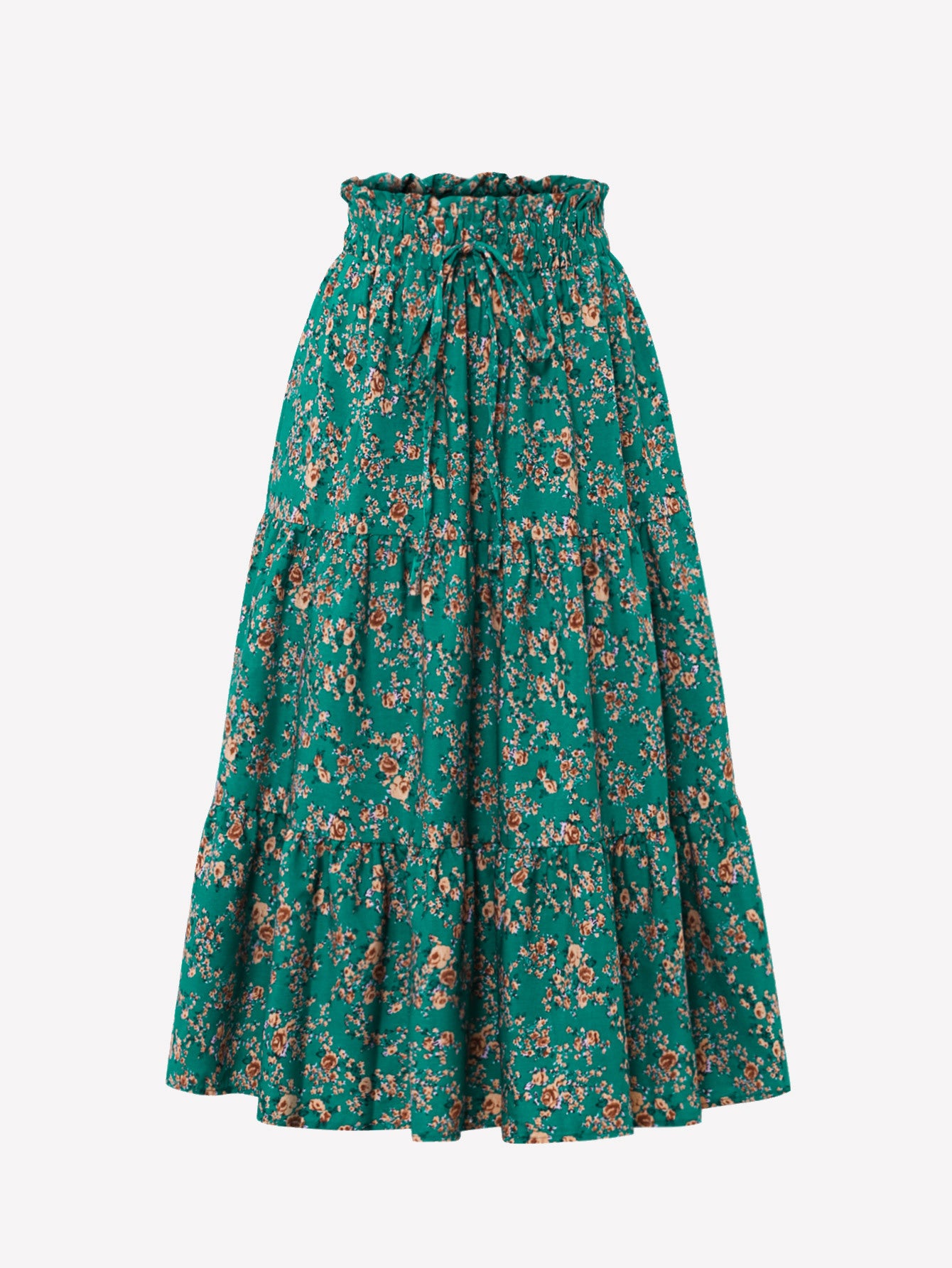 Women's Commuter Elegant Chic Floral Dress With A Full Skirt