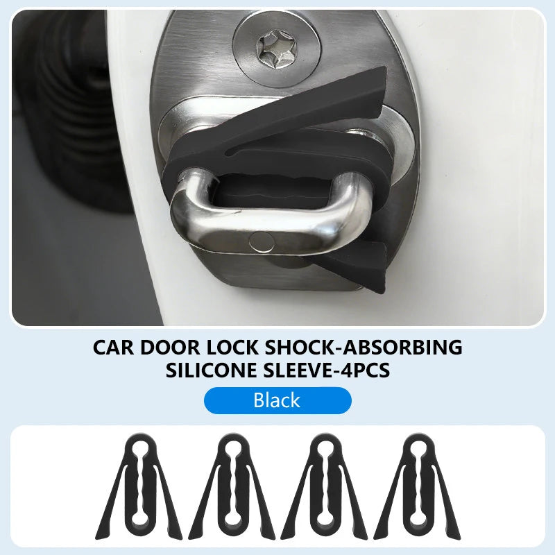 SEAMETAL Car Door Shock Absorber Universal Car Door Buckle Soundproof Deadener Damper Cushion Anti-Vibration Buffer Pad