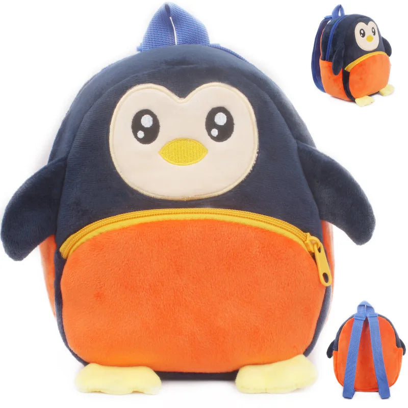 Cute Baby Child Plush Backpacks Small Bag Cute Soft Cartoon Animal School Bag 1-2.5 Years