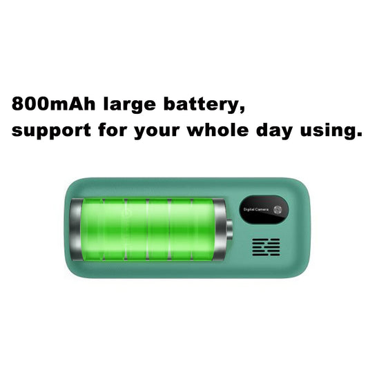 MKTEL M2023 Feature Phone with 1.77inch Display 800mAh Battery Dual SIM FM Radio Flashlight 0.08Mega Camera Senior Phone - Shoppiline