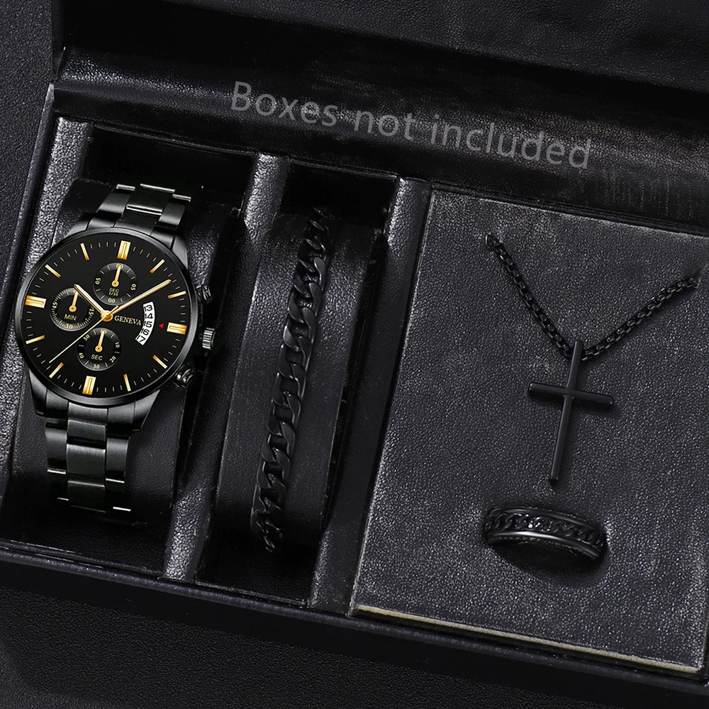 Mode Herren Edelstahl Uhr Luxus Kalender Quarz Armbanduhr Herren Business Uhren für Männer Uhr Montre Homme