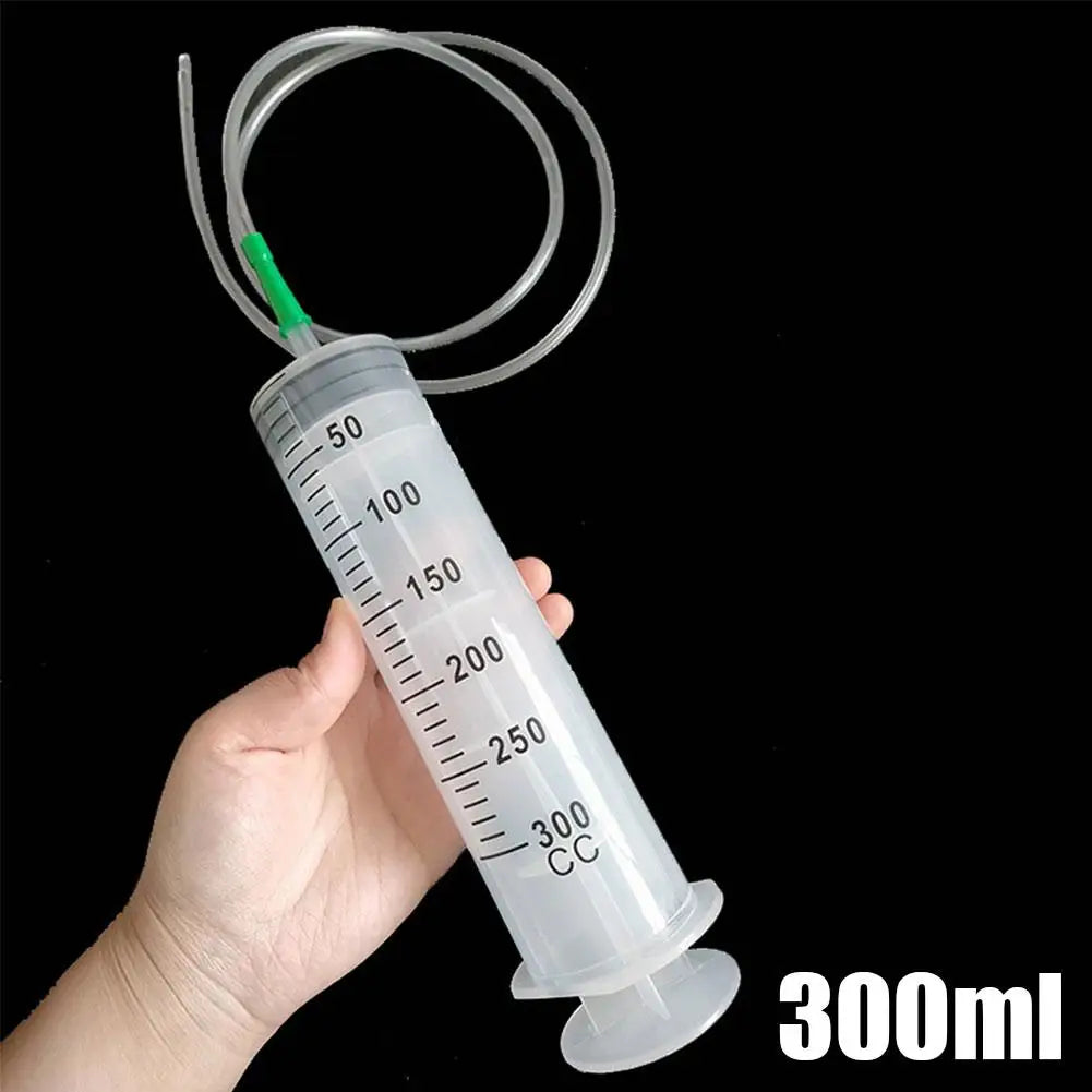 550ML Needle Barrel Oil Pump Syringe Large Syringes Reusable Pump Measuring With Scale Syringe With Tube 