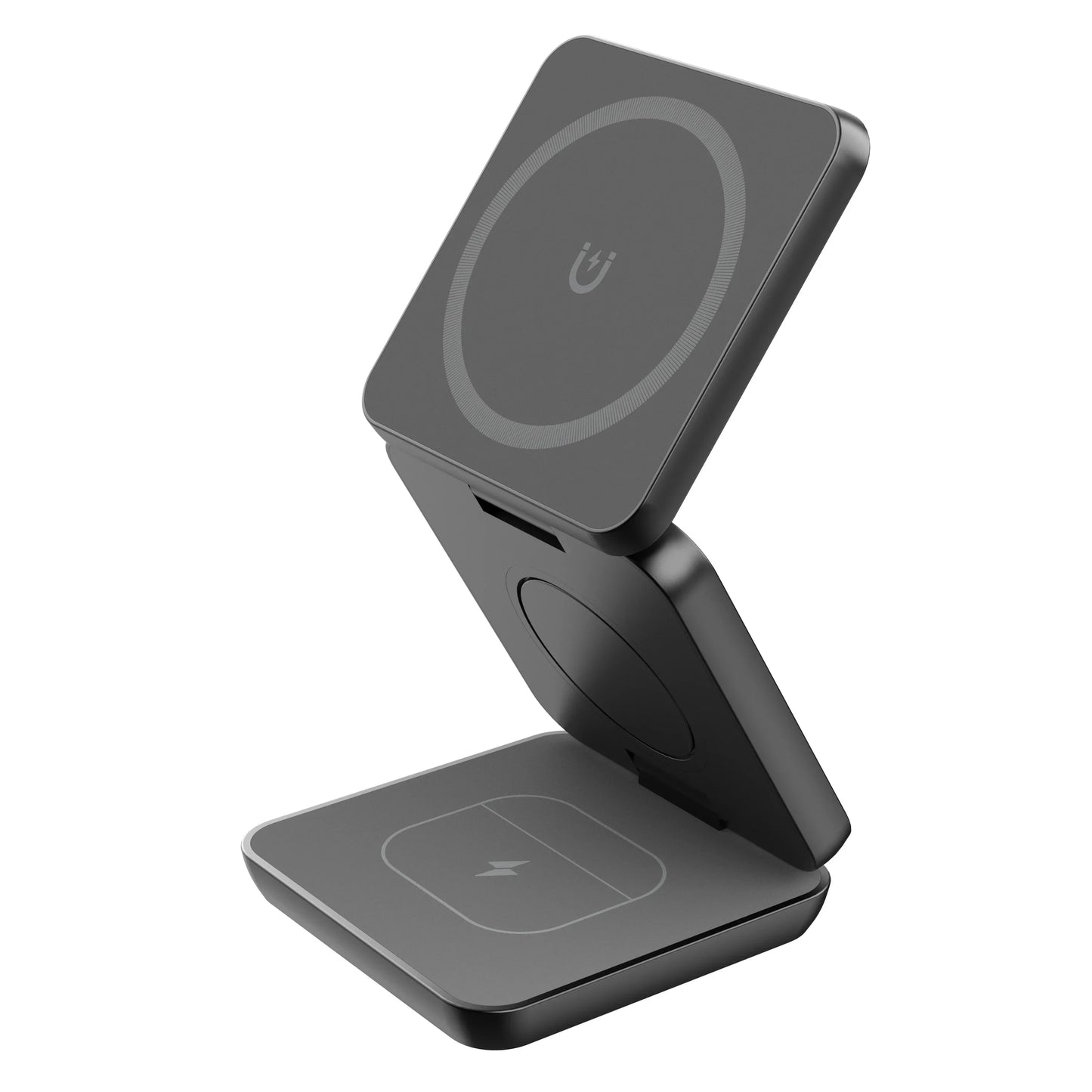 Wireless Charger 3 in 1 Foldable Fast Chaging Station For Magsafe iPhone 16~12 Pro Max iWatch 10/9/8/7/6/5/4/3/2 AirPods 4/3 Pro - Shoppiline
