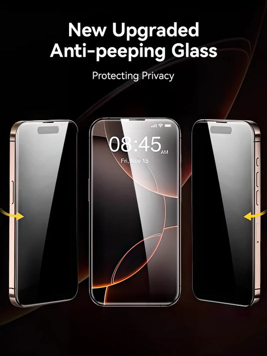 Joyroom 1/2PCS For iPhone 17 Pro Max Anti-Spy Glass Privacy Screen Protector Glass For iPhone 17 Pro 17 Air Tempered Glass Film - Shoppiline