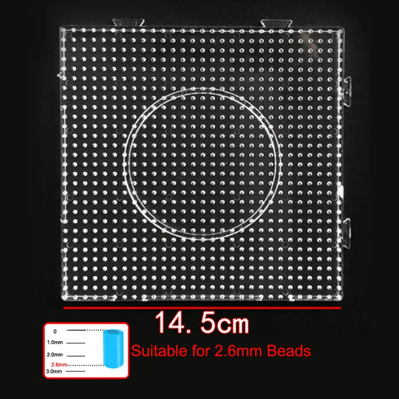 Clearance_2.6mm/5mm Perler Beads Square Pegboard 3D Puzzle Juguetes For Hama Bead Educational Toys for Children Jigsaw Puzzle Br