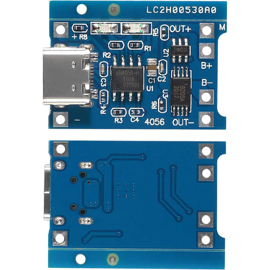 2/20pcs TP4056 4067 +Protection Dual Functions 5V 1A Type C 18650 Lithium Battery Charging Board Charger Diy Kit Electronic
