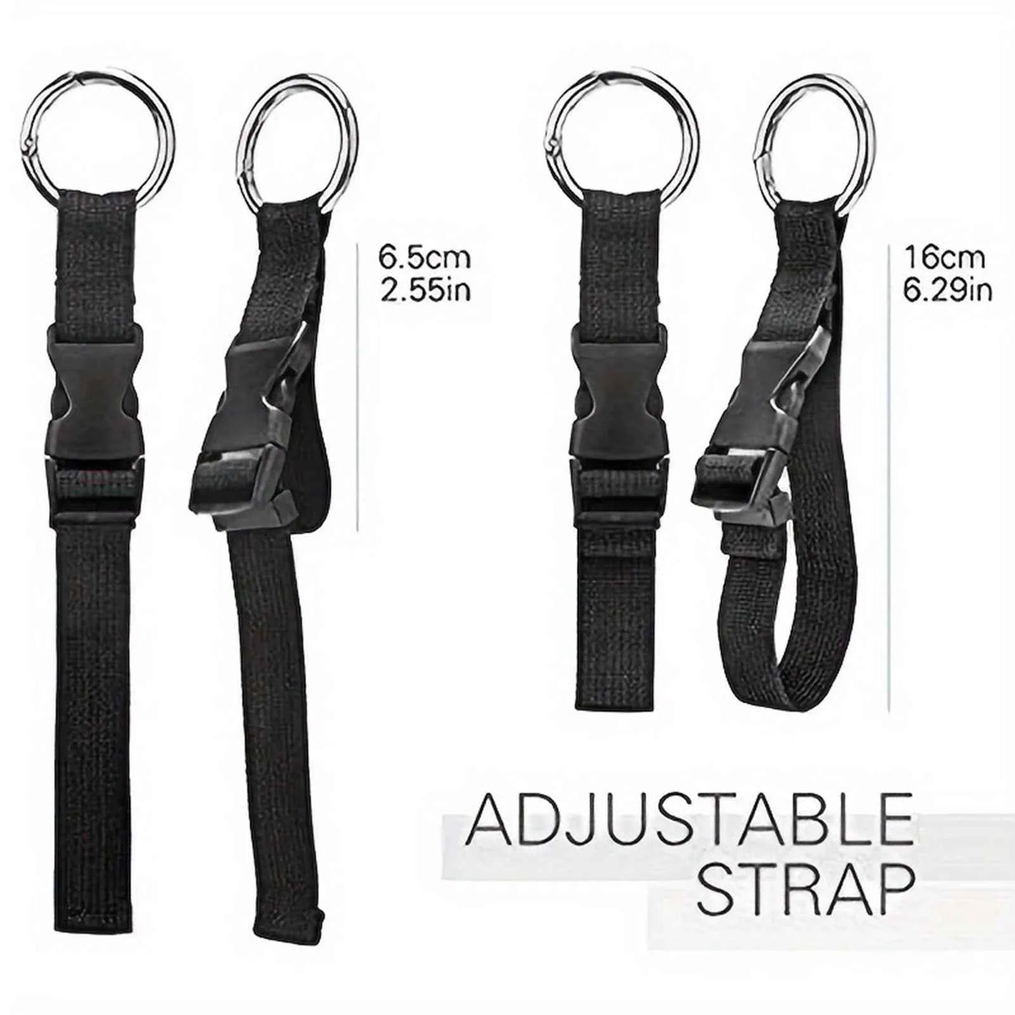 1/2/3/5 pcs Anti-theft Luggage Strap Holder with Wear-Resistant Material Release Buckle Suitable for Outdoor Hiking Cycling