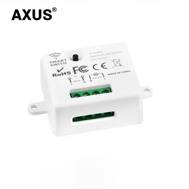 Wireless Light Wall Switch Relay Receiver RF 433Mhz 1/2/3Gang Panel Switch Remote Control Interruptor for LED Lamp 10A 110V 220V