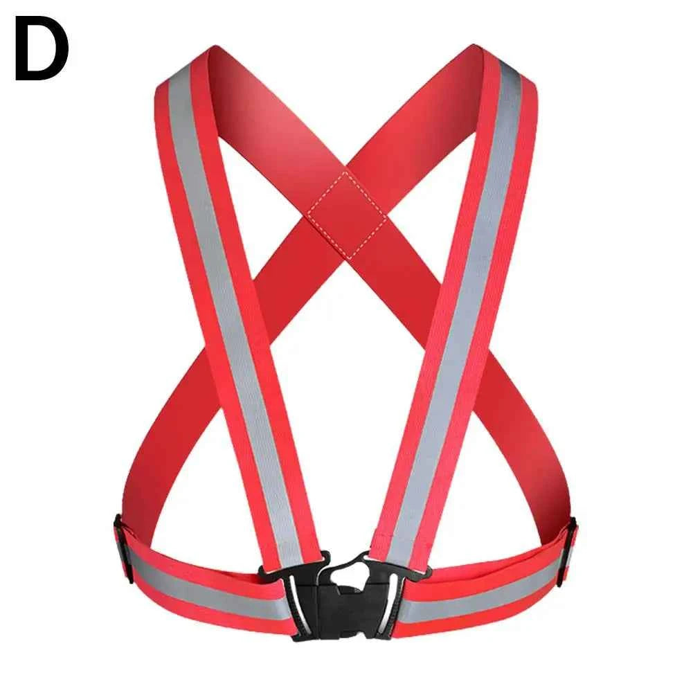 New Highlight Reflective Straps Night Running Riding Clothing Vest Adjustable Safety Vest Elastic Band For Adults and Children