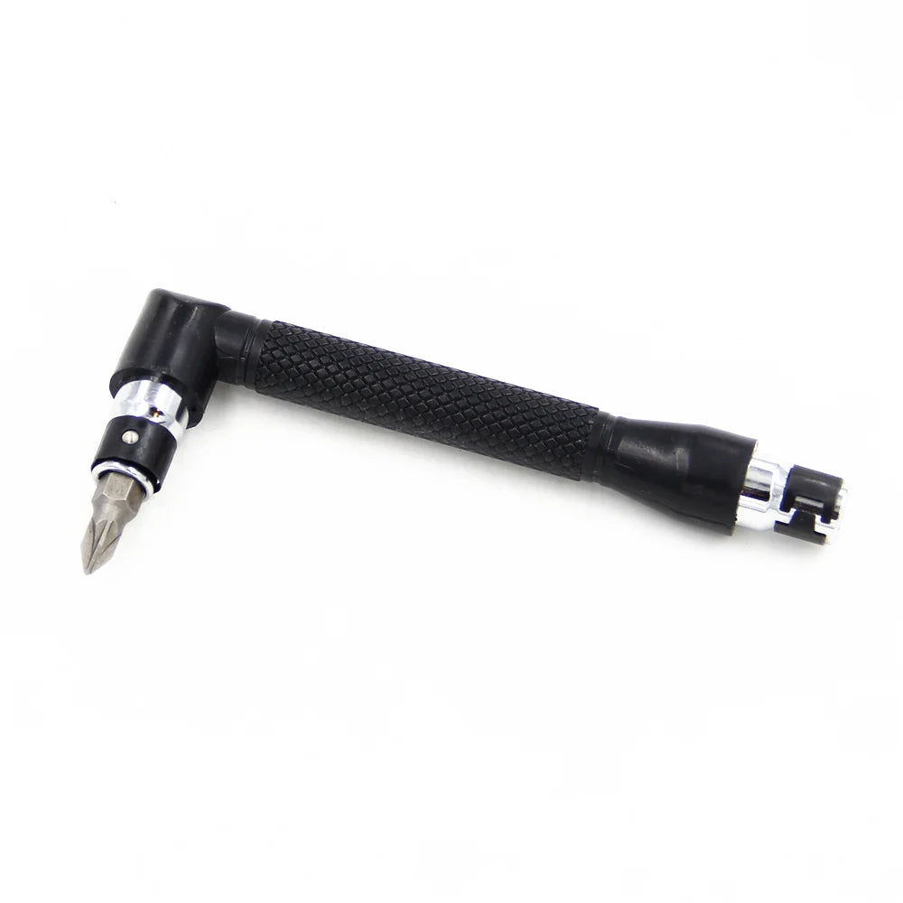 Black L type 1/4 hexagon screwdriver bit 90 ° double-end handle 6.35mm wrench tool