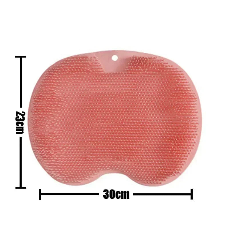 Exfoliating Foot Brush and Back Scrubber Anti-Slip Suction Cup - Deep Cleansing and Exfoliating Tool for Body Dirt Removal