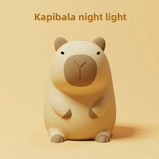 New Arrival Capybara Night Light Silicone Decorative Ornament Creative Gift Ambient Lamp for Home Decor Bedroom Desk Atmosphere - Shoppiline