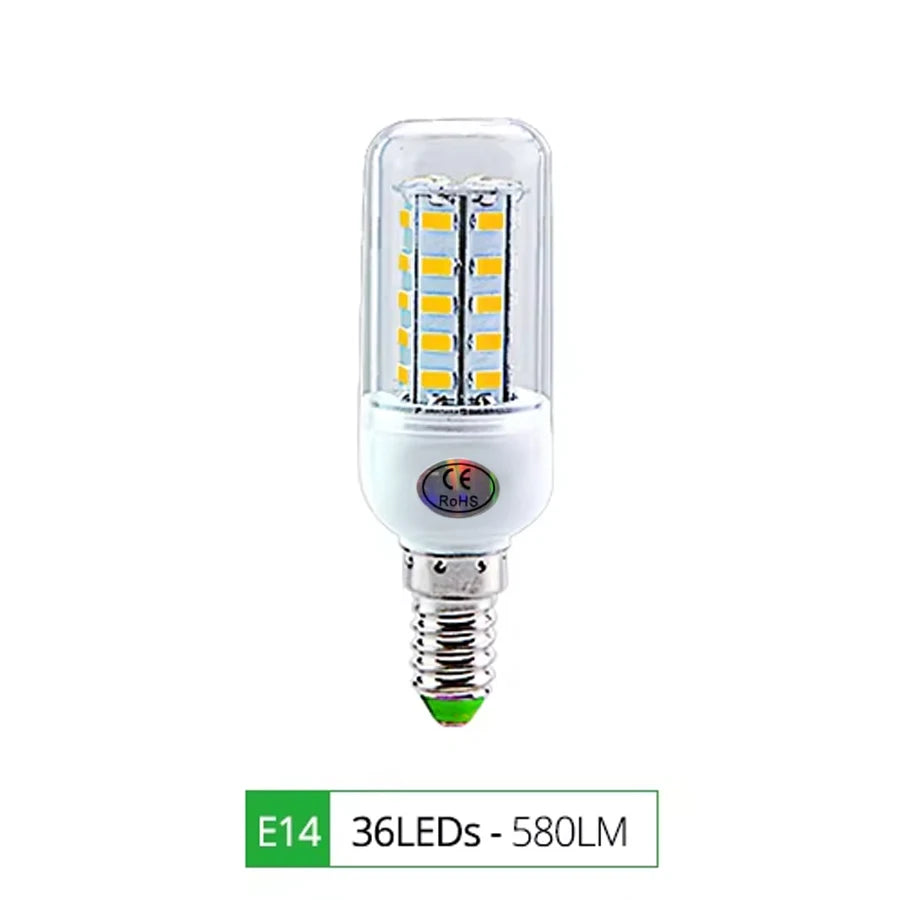 E27 E14 LED Lamp SMD 5730 220V Corn Light Bulb 24 36 56 72 LEDs Energy Saving Lamp Ampoule LED Chandelier Lighting for Home
