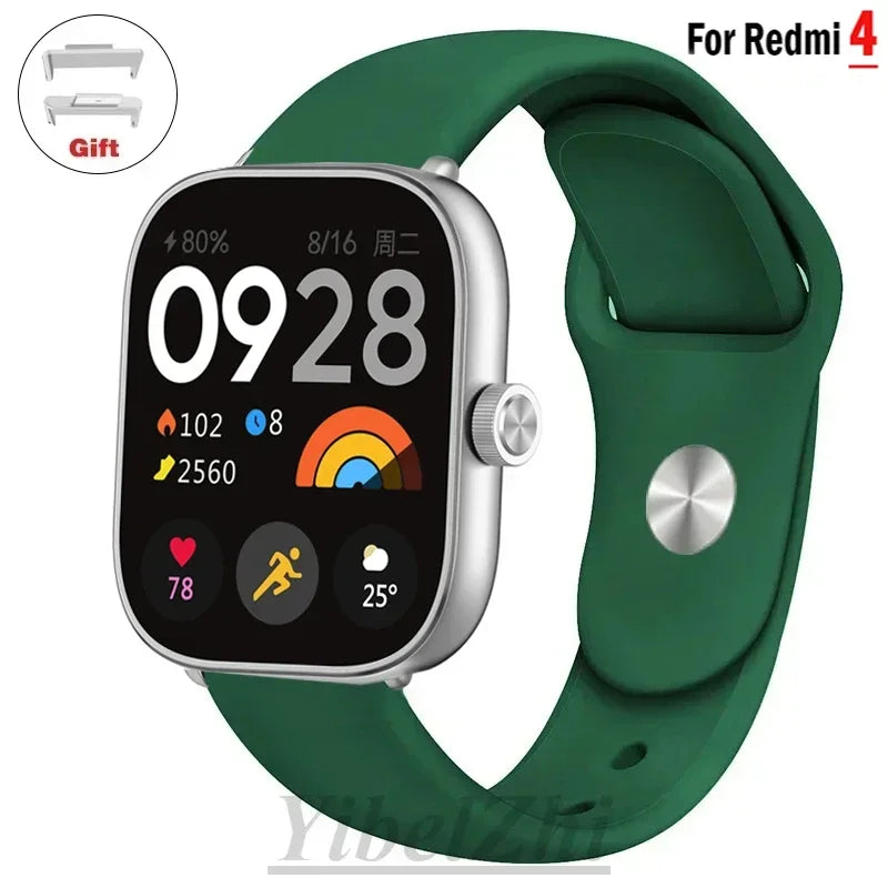 Sportarmband für Redmi Watch 4 Armband Smartwatch Armband Zubehör Weiches Silikon Armband Correa für Xiaomi Mi Band 8 Pro