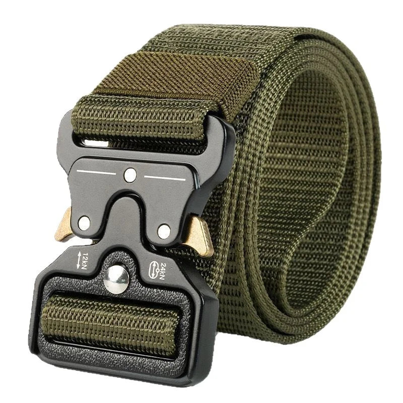 Heavy-Duty Quick Release Tactical Belt for Men And Women Lightweight Soft Nylon Webbing Ideal for Outdoor Sports And Survival
