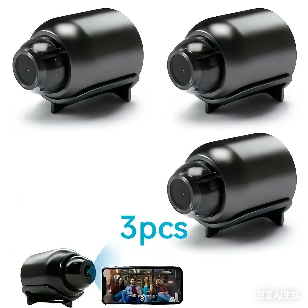 Mini 1080P Wireless Security Camera – Night Vision & Motion Alerts | Discreet Indoor Surveillance for Home, Office & Travel - Shoppiline