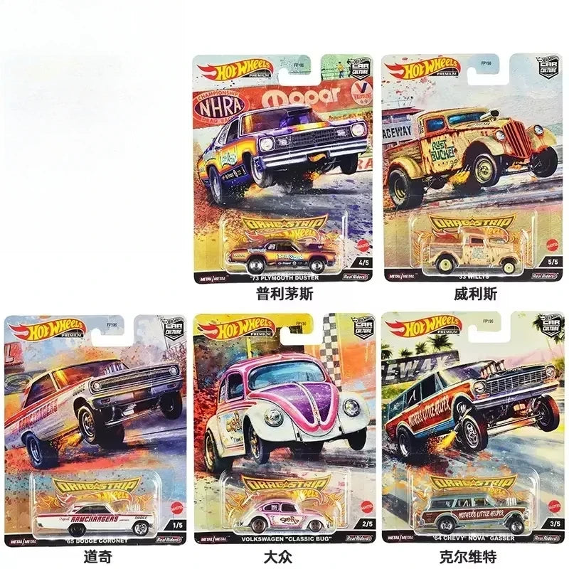 Original Hot Wheels Premium Models Car Culture Race Day Canyon Real Riders Audi Ford Mercedes C-class Toys for Boys 1/64 Vehicle