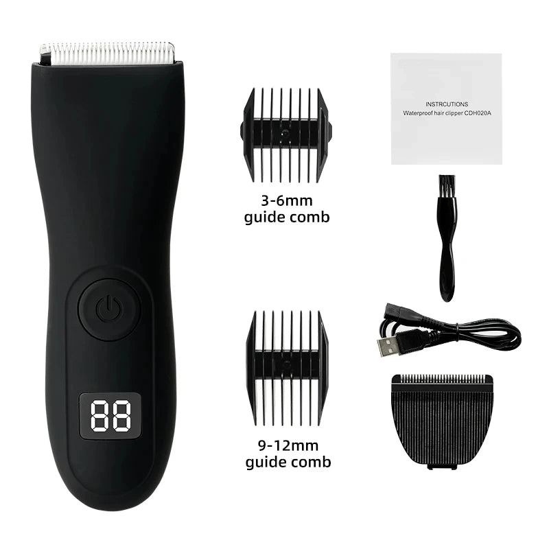 HOMEFISH Mens Body Hair Trimmer for Men Balls Women Lady Shaver Hair Removal Bikini Trimmer Groin & Body Shaver - Shoppiline