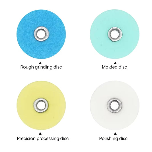 40Pcs/box Dental Polishing Discs Dental Composite Polishing Disc Gross Reduction Contouring Mandrel Stripes Set