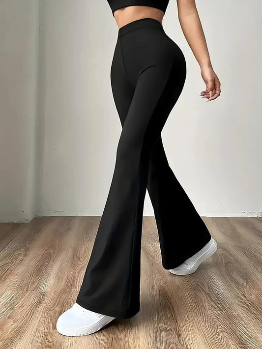 Women's High Waist Legging Tummy Control Bootcut Workout High Waist Bell Bottom Pants 4-Way-Stretch Athleisure Pants