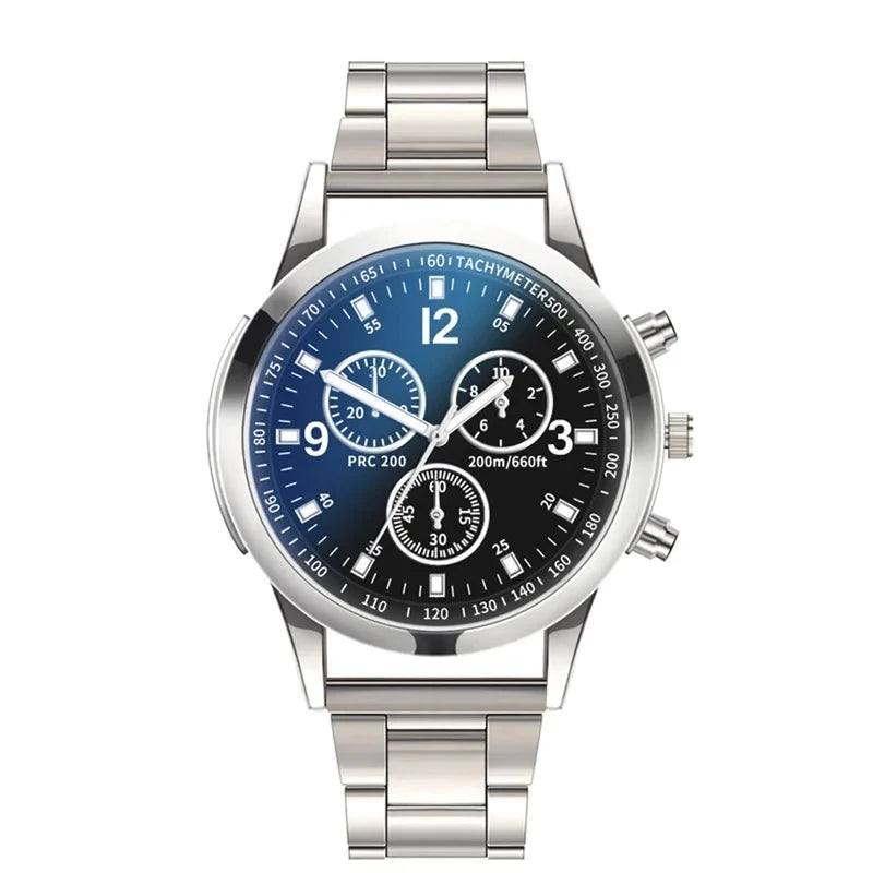 Mode Herren Edelstahluhren Luxus Quarz Armbanduhr Uhr Herren Business Casual Uhr Relogio Masculino