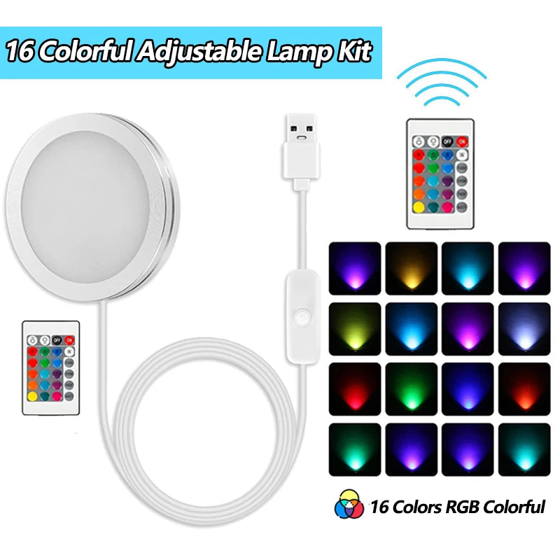 For Bambu Lab Led Lamp Kit Adjustable Light Kit Led Light Parts Hardware DIY Model white /cold/warm light Without Lamp shell 001