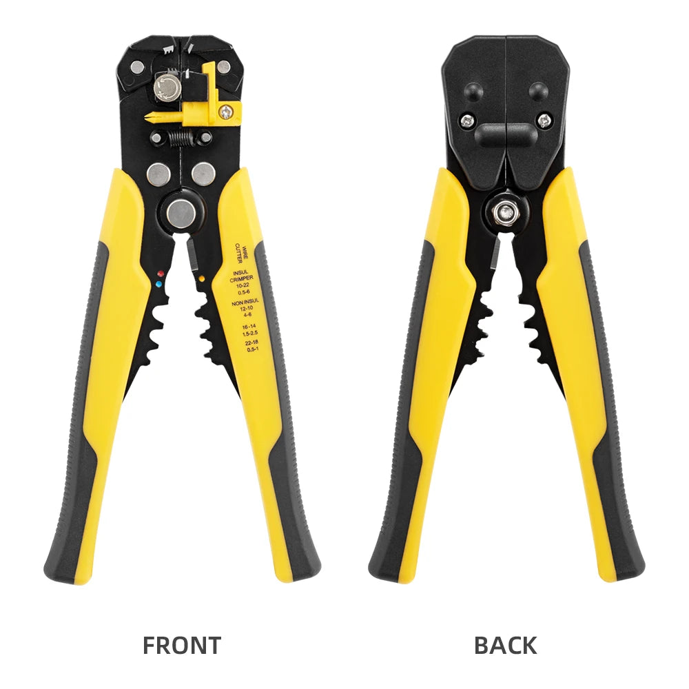 Crimper Cable Cutter Adjustable Automatic Wire Stripper Multifunctional Stripping Crimping Pliers Terminal Hand Tool - Shoppiline