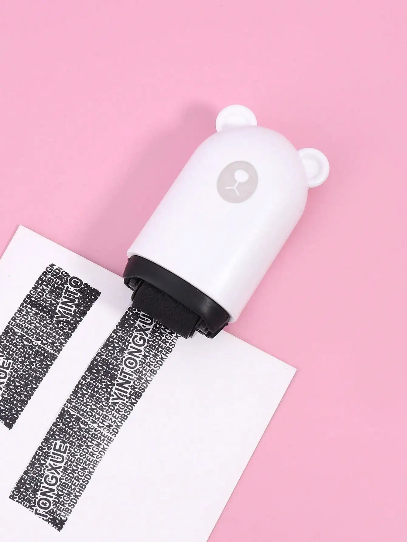 1 Cute Bear Shaped Roller Stamp, Study Notebook Typos Cover Graffiti Fashion Stamp, Personal Privacy Graffiti Daily Necessities
