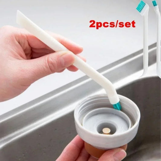 2 Pcs/Set Cleaning Narrow * Brush Long Handle Portable Gap Baby Bottle Gap Cleaning Brush Household Kitchen Tool Small Brush