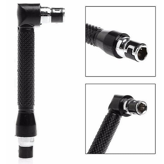 Black L type 1/4 hexagon screwdriver bit 90 ° double-end handle 6.35mm wrench tool