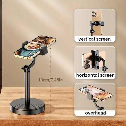 Multifunctional Mobile Phone Bracket Live Broadcast Bracket Adjustable Height Mobile Phone Telescopic Portable Bracket Live - Shoppiline