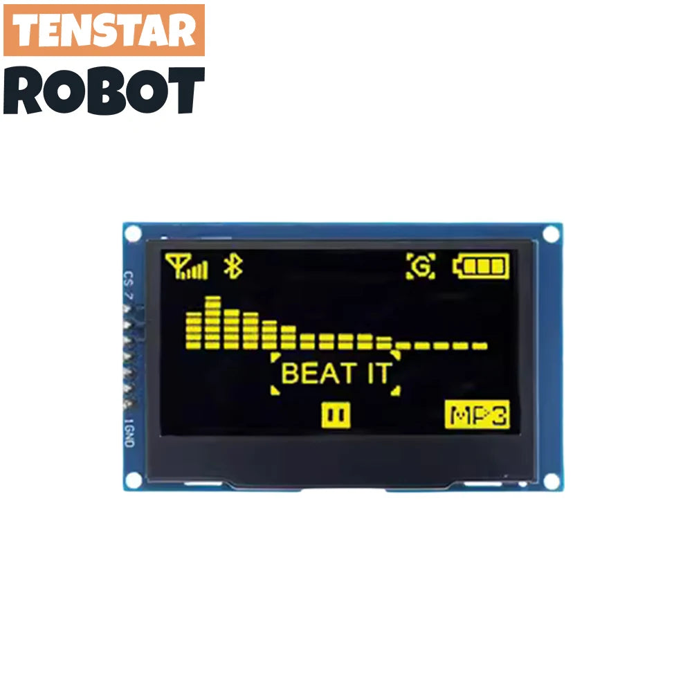 OLED 2.4" 2.42 Inch 128x64 LCD Display SSD1309 12864 4 Pin IIC I2C SPI Serial Interface - Shoppiline
