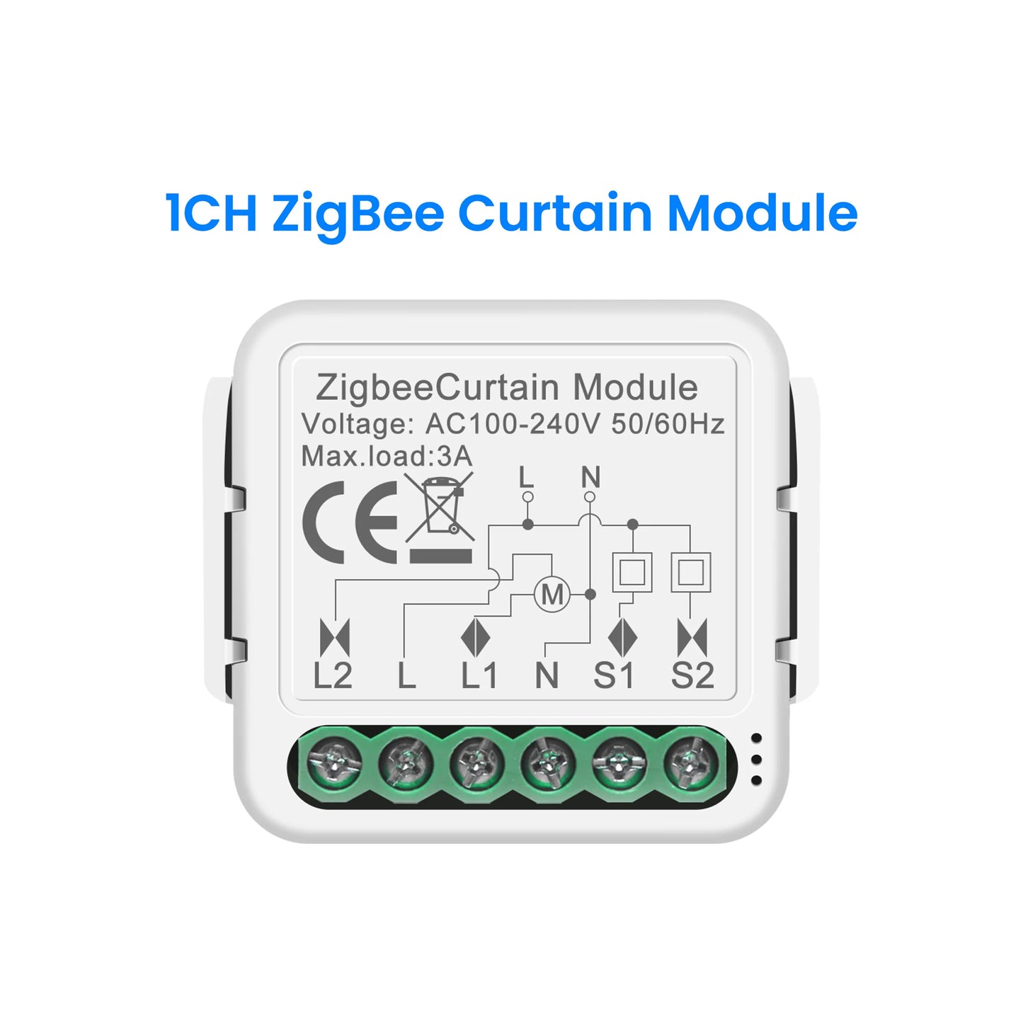 GIRIER Tuya Smart Wi-Fi RF433 ZigBee Curtain Switch Module for Electric Roller Shutter Blind Motor 1/2CH Works Hey Google Alexa