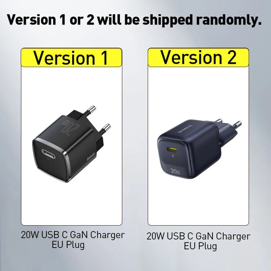 Baseus USB Type C Charger 20W Portable USB C Charger Support Type C PD Fast Charging For iPhone 15 14 13 12 Pro Max 11 X 8 Plus - Shoppiline