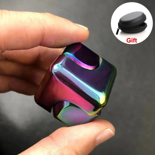 Alloy Fingertip Gyro Spinner Fidget Toys for Adult, Anti Stress Relief Toys, Finger Gyroscope, Anti-Anxiety Metal Hammer Toys
