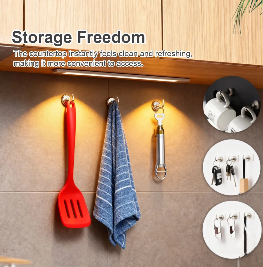 Magnetische Haken, superstarke Neodym-Magnete, leistungsstarke Magnethaken zum Aufhängen für Badezimmer- und Küchenorganizer