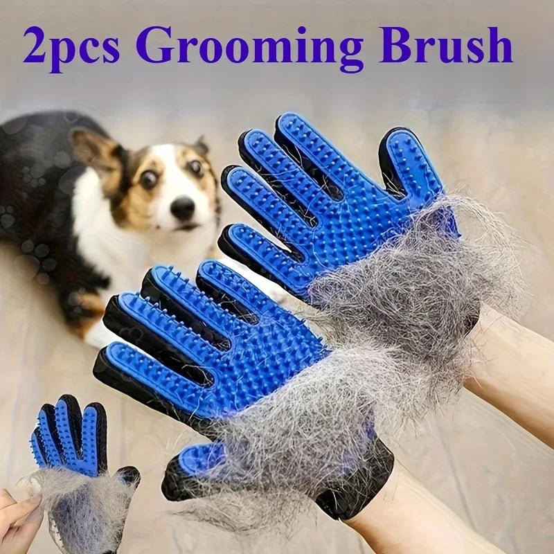 1PC Cat Hair Remove Gloves Rubber Pet Beauty Cleaning Grooming Effective Massage Dog Combs Floating Brush 6 Color.