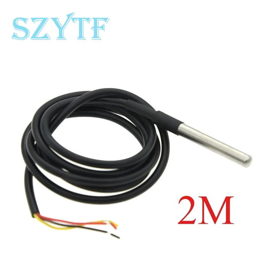 Waterproof DS18B20 thread temperature probe temperature sensor Stainless steel package 1m 2m 3m 5m 18B20 For Arduino