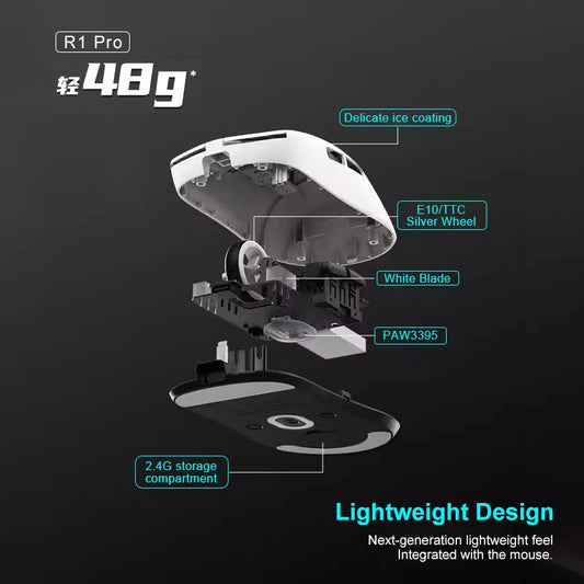 ATK VXE Dragonfly R1 Pro MAX Esports Wireless Gaming Mouse Rechargeable PAW3395 R1 Pro Lightweight Custom FPS Mouse For CSGO
