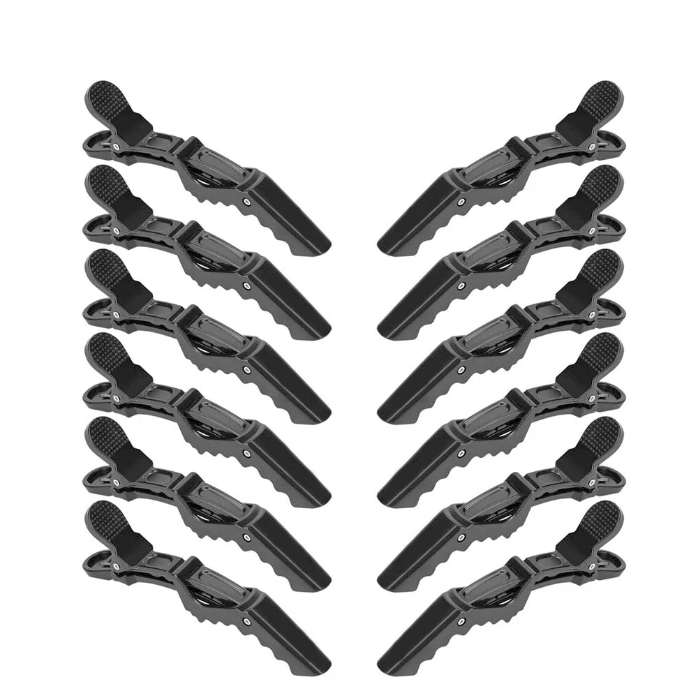 12Pcs Hair Clips for Styling Sectioning,Wide Teeth Design Professional Salon Alligator Hair Clips for positioning, perming
