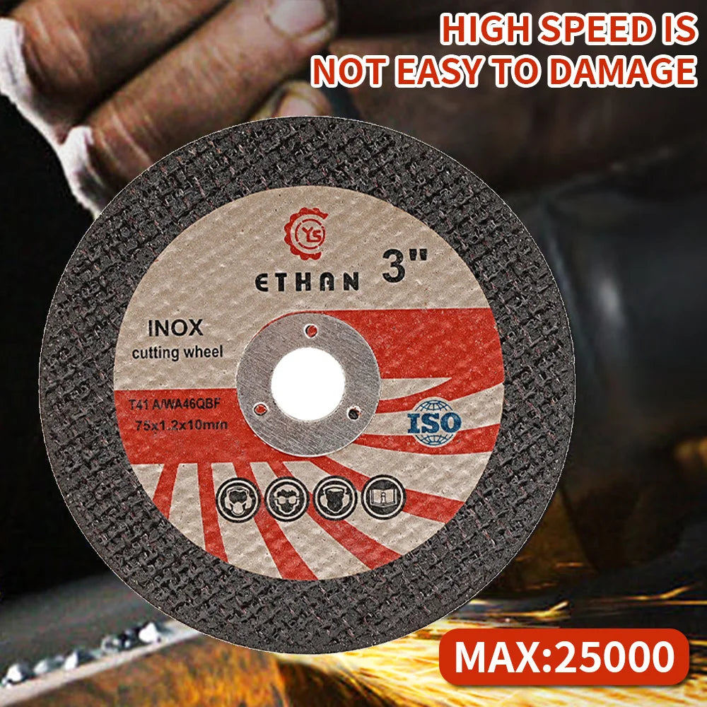 Sbestily 10pcs 75mm Circular Resin Saw Blade Mini Cutting Disc Metal Fast Cut Grinding Wheel for Angle Grinder Accessories - Shoppiline