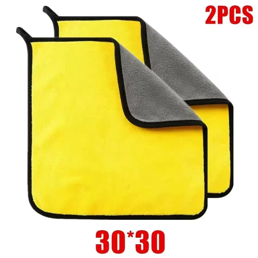 3/5/10Pcs Car Wash Microfiber Towel 30*30CM Car Cleaning Drying Cloth Care Cloth Car Wash Towel Kitchen Towel