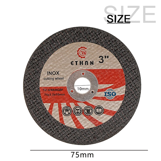 Sbestily 10pcs 75mm Circular Resin Saw Blade Mini Cutting Disc Metal Fast Cut Grinding Wheel for Angle Grinder Accessories - Shoppiline