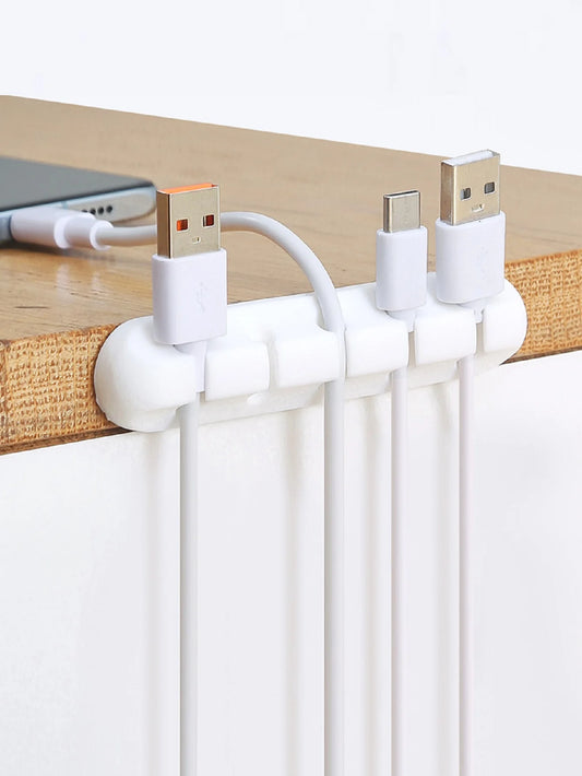 Cable Holder Clips Cable Cord Wire Organizer Silicone USB Cable Winder Management Clips Self Adhesive for Mouse Keyboard Headset