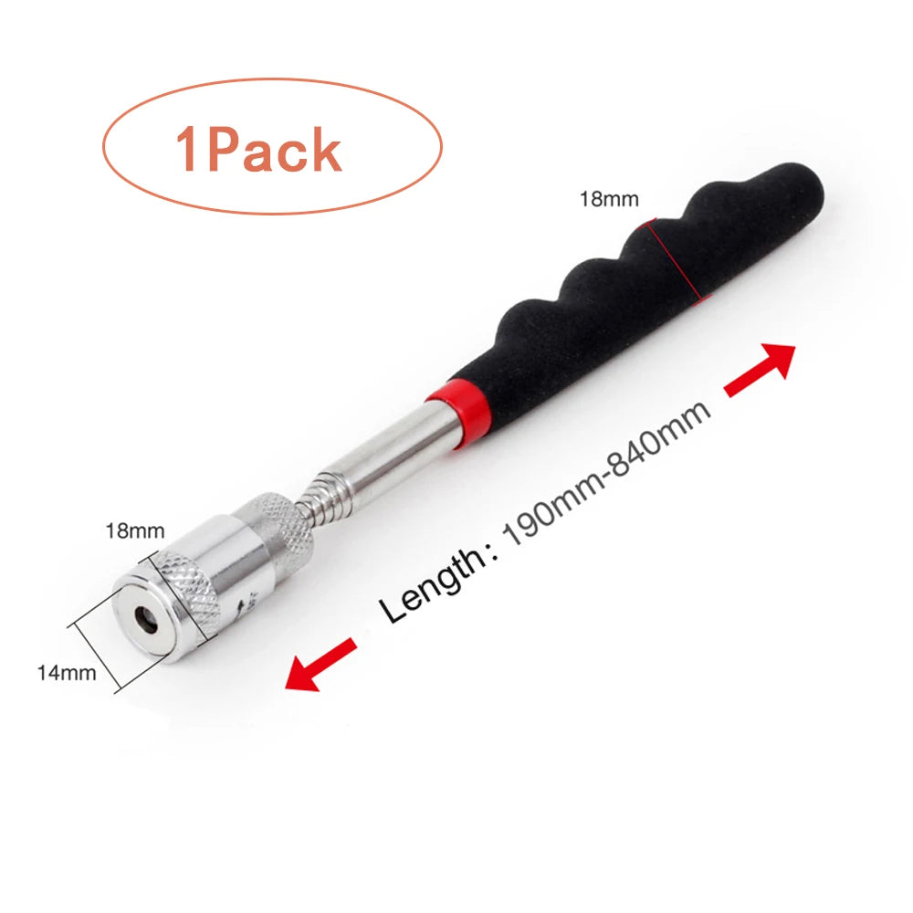 Extendable Pickup Rod Stick,Magnetic Picker Mini Portable Telescopic Magnetic Magnet Pen For Picking Up Screws Nut Bolt