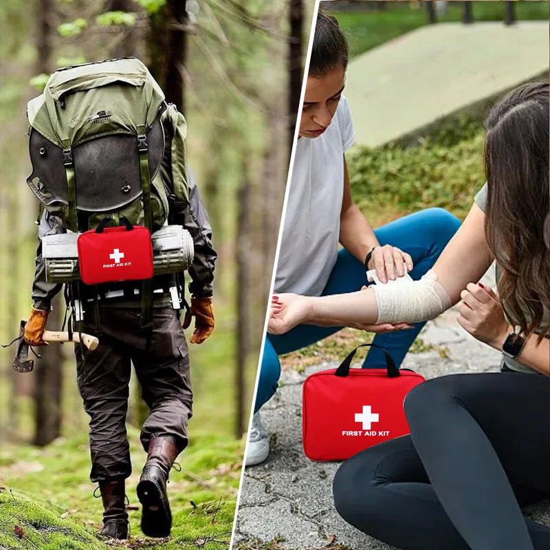 260pcs Deluxe First Aid Kit - Essential Emergency Supplies for Home, Outdoor Adventure and Camping Safety - Shoppiline