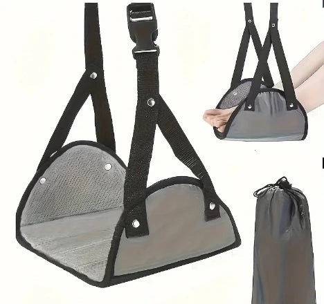 Adjustable Foot Hammocks for Travel, Car, Airplane Rest, Office Hanging, Simple Leg Support Foot Pads, Hammocks